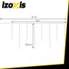  Izoxis 100 LED Kültéri Jégcsap Fényfüzér – 4 m Világító Hossz (Flash)