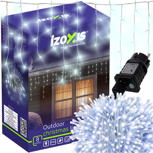Kültéri lámpa, 500 LED, 6W, 22,5 m, hideg fehér fényű, Izoxis