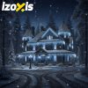 Kültéri lámpa, 500 LED, 6W, 22,5 m, hideg fehér fényű, Izoxis
