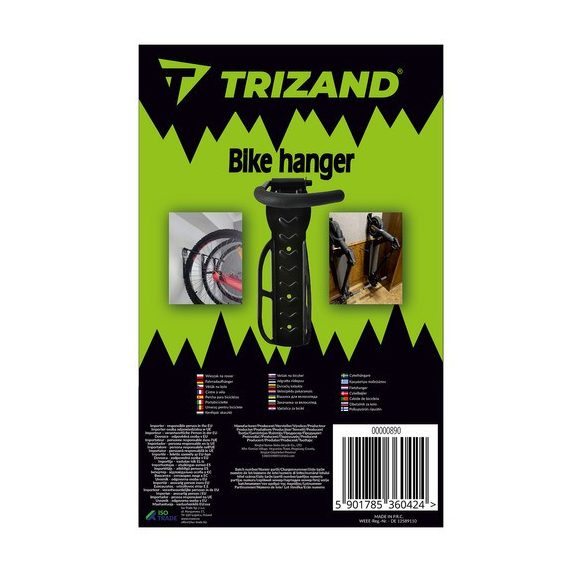 Fali kerékpártartó akasztó, Trizand Fali kerékpártartó akasztó, Trizand
