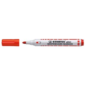   Táblamarker 2,5-3,5mm, kerek hegyű, Stabilo Plan 641/40 piros
