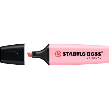Szövegkiemelő 2-5mm, vágott hegyű, STABILO Boss original 70/129 pastel pink