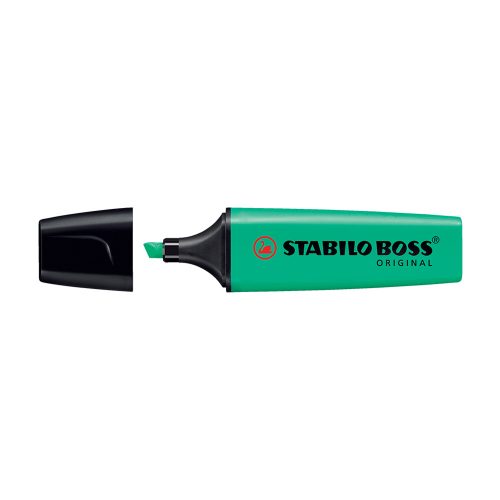 Szövegkiemelő 2-5mm, vágott hegyű, STABILO Boss original türkiz
