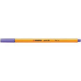 Rostirón, tűfilc 0,4mm, STABILO Point 88 halvány lila