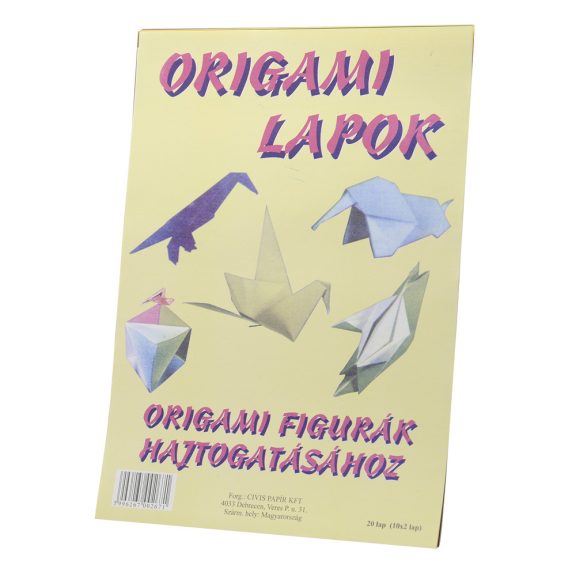 Origami papír A4, 20 lapos Origami papír A4, 20 lapos