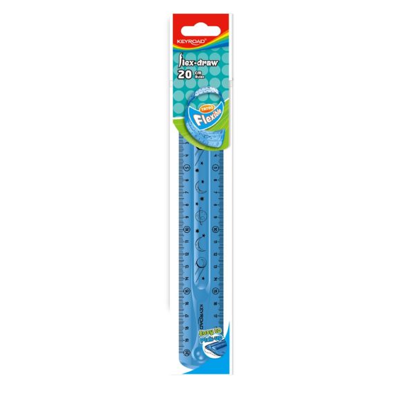 Vonalzó 20 cm, flexibilis Keyroad Flex Draw vegyes színek Vonalzó 20 cm, flexibilis Keyroad Flex Draw vegyes színek
