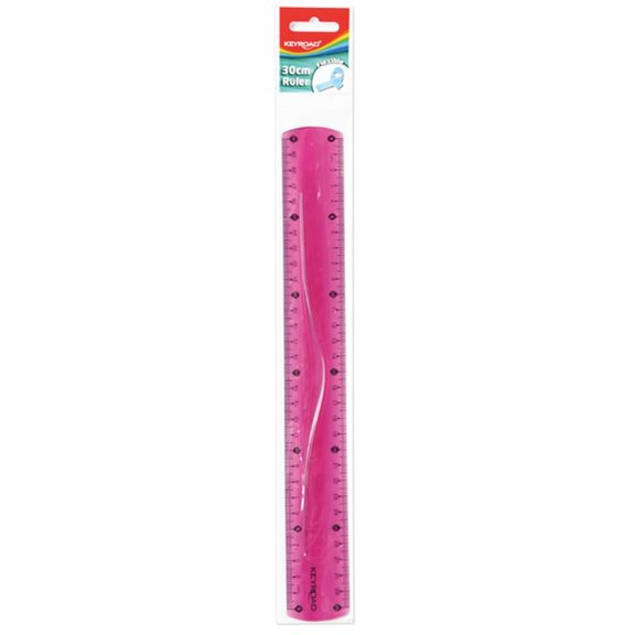Vonalzó 30 cm, flexibilis Keyroad vegyes színek Vonalzó 30 cm, flexibilis Keyroad vegyes színek