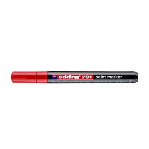 Lakkmarker 1-2mm, kerek Edding 791 piros