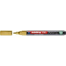 Lakkmarker 1-2mm, kerek Edding 791 arany