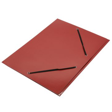 Gumis mappa A4, 400g. karton Glossy piros