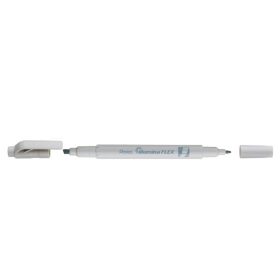   Szövegkiemelő kétvégű 1/3,5mm, vágott és kúphegyű, Pentel pasztell szürke