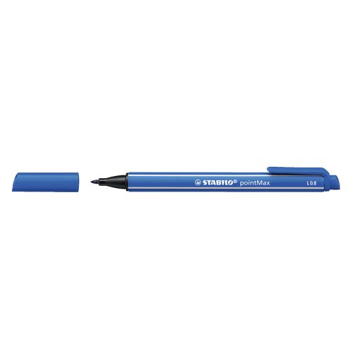 Rostirón 0,8mm, STABILO Point Max kék