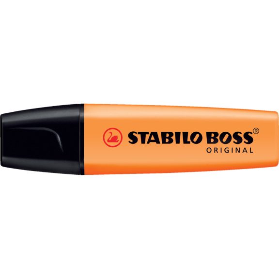 Szövegkiemelő 2-5mm, vágott hegyű, STABILO Boss original 70/54 narancs Szövegkiemelő 2-5mm, vágott hegyű, STABILO Boss original 70/54 narancs