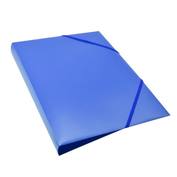 Gumis mappa A4, műanyag gerincvastagított 30mm, Bluering® kék Gumis mappa A4, műanyag gerincvastagított 30mm, Bluering® kék