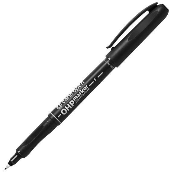 Alkoholos marker 0,6mm, F OHP Centropen 2636 fekete Alkoholos marker 0,6mm, F OHP Centropen 2636 fekete