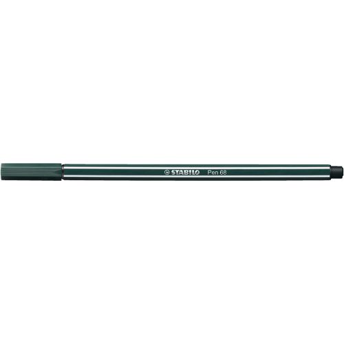 Rostirón, filctoll 1mm, M STABILO Pen 68 sötétzöld