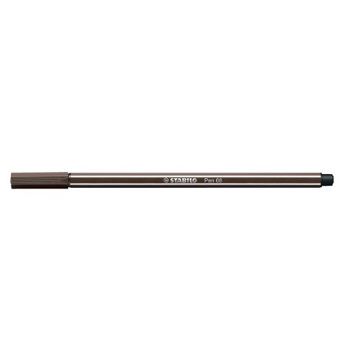 Rostirón, filctoll 1mm, M STABILO Pen 68 kávébarna