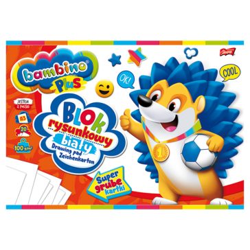 Rajztömb A3, 20 fehér lap, 100g, Bambino