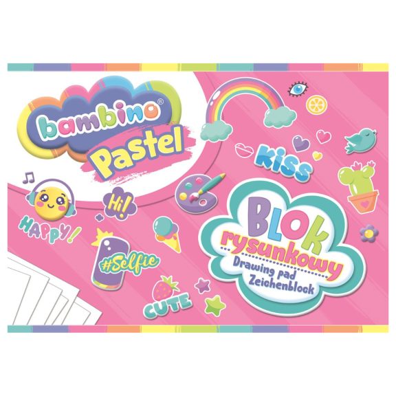 Rajztömb A4, 20 lapos, Bambino Pastel Rajztömb A4, 20 lapos, Bambino Pastel