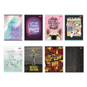 Jegyzettömb A6, 100 lapos, négyzethálós, Unipap