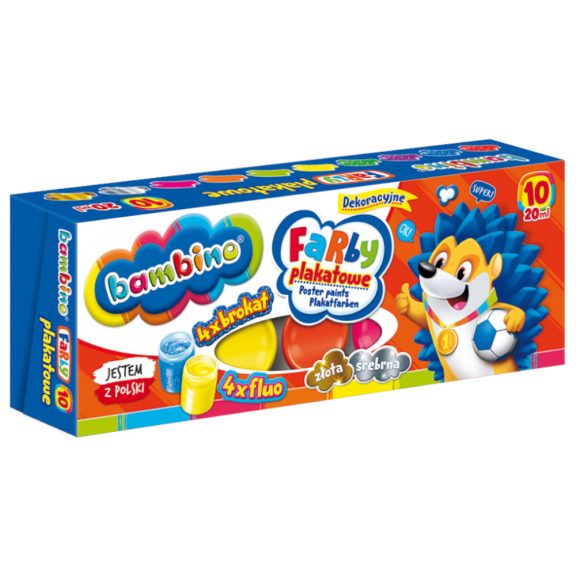 Tempera festék, 8 színű, 20 ml, Bambino Tempera festék, 8 színű, 20 ml, Bambino