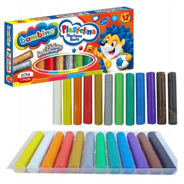 Gyurma, 12 szín, Bambino