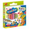 Kaolin zsírkréták, 12 szín, Bambino
