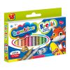 Kaolin zsírkréták, 18 szín, Bambino
