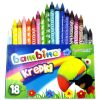 Kaolin zsírkréták, 18 szín, Bambino