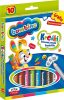 Jumbo színes ceruzák, 10 szín és hegyező, Bambino