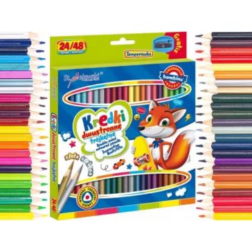 Kétvégű színes ceruzák, 24 db, Bambino