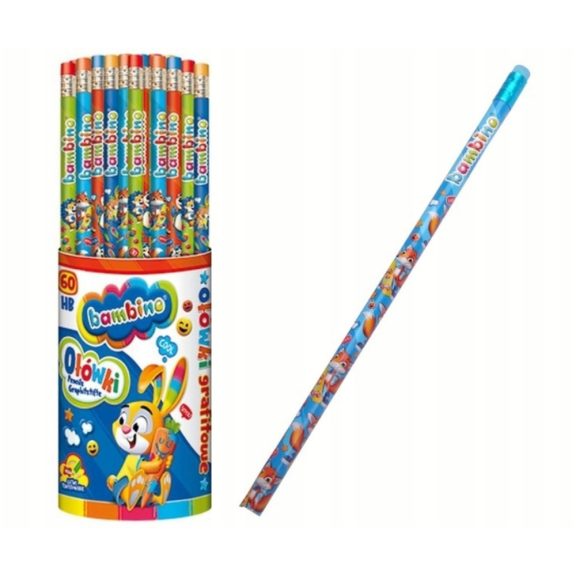 Grafitceruzák radírral, BAMBINO Grafitceruzák radírral, BAMBINO