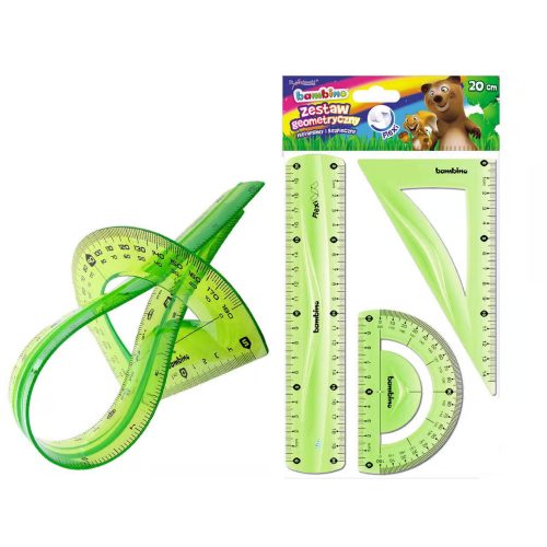 Vonalzó készlet, 3 db, STANDARD, BAMBINO