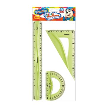 Vonalzó készlet, 3 db, STANDARD, BAMBINO