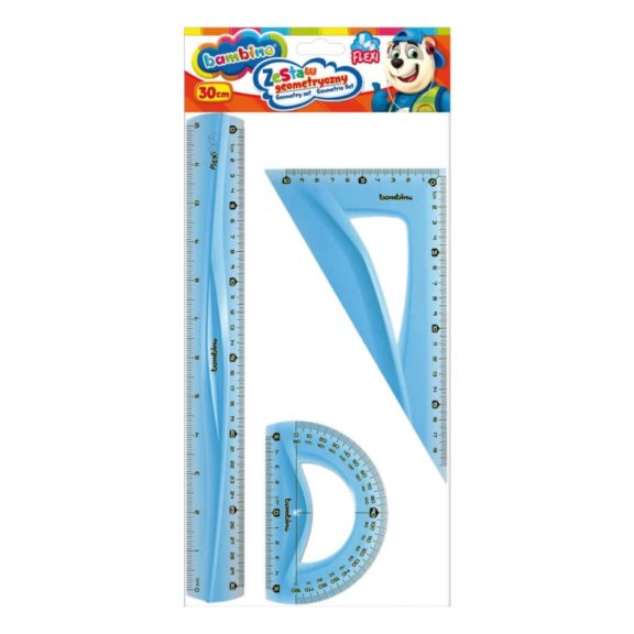 Vonalzó készlet, 3 db, STANDARD, BAMBINO Vonalzó készlet, 3 db, STANDARD, BAMBINO