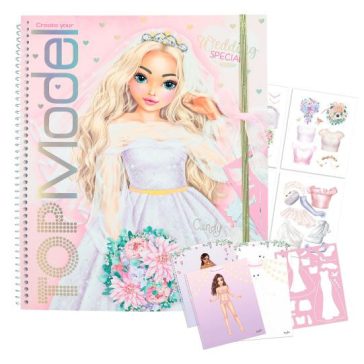 Create your Wedding Special TOPModel colouring könyv