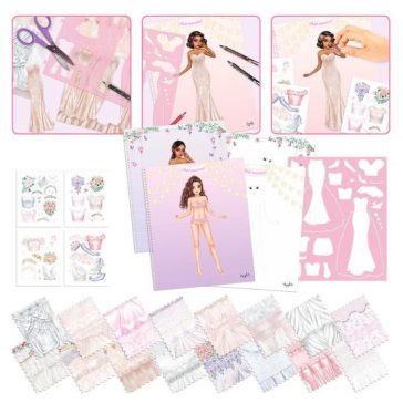 Create your Wedding Special TOPModel colouring könyv