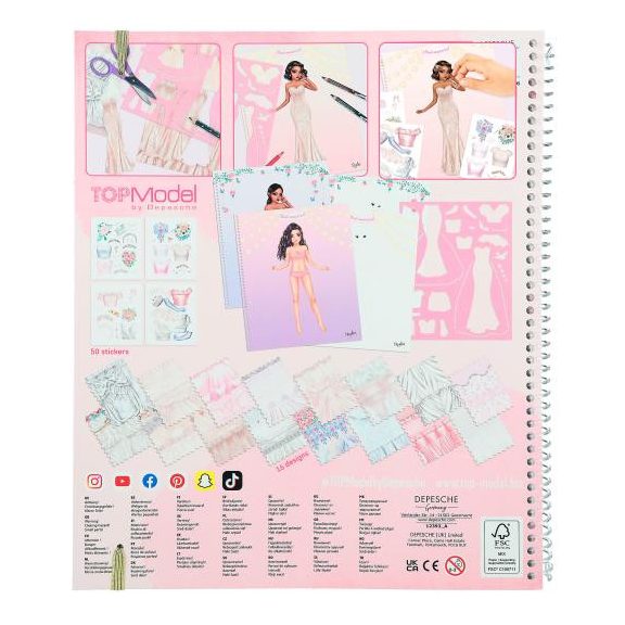 Create your Wedding Special TOPModel colouring könyv Create your Wedding Special TOPModel colouring könyv