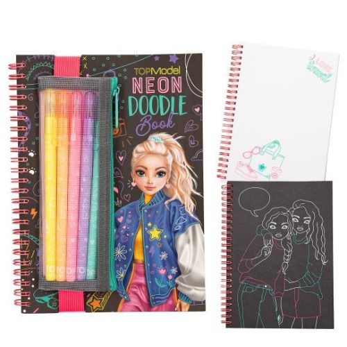 TOPModel Neon Doodle Könyv Neon toll készlettel