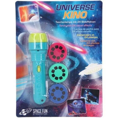 Monster Cars Zseblámpa vizuális effektekkel SPACE FUN