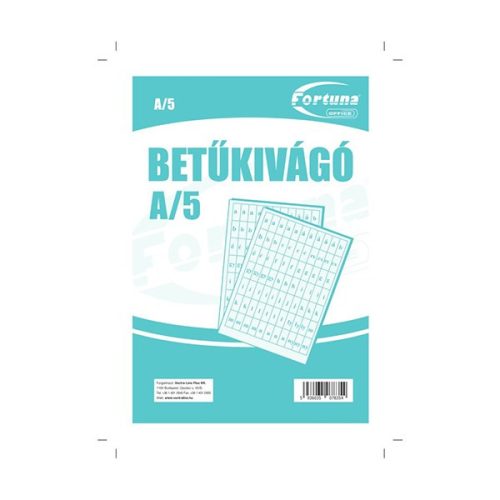 Betűkivágó FORTUNA 2 lapos
